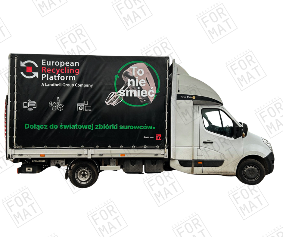 projekt i oklejnie pojazdu plandeka